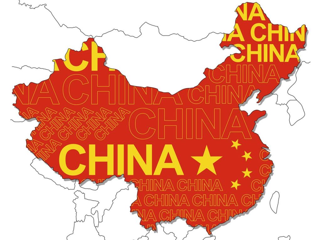 a-map-of-china-vector